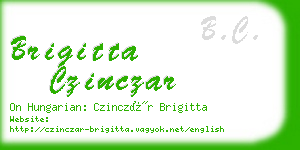 brigitta czinczar business card